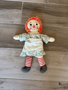 Vintage Knickerbocker 1970s Raggedy Ann doll